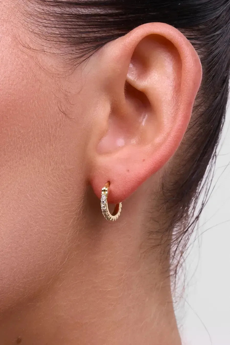 Piccola Dolce Gold Huggie-Jewellery-Liberte-The Bay Room