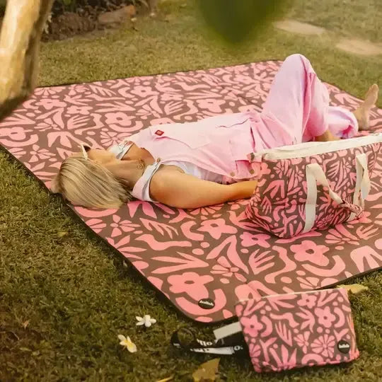 Picnic Mat Peach Bloom-Travel & Outdoors-Kollab-The Bay Room