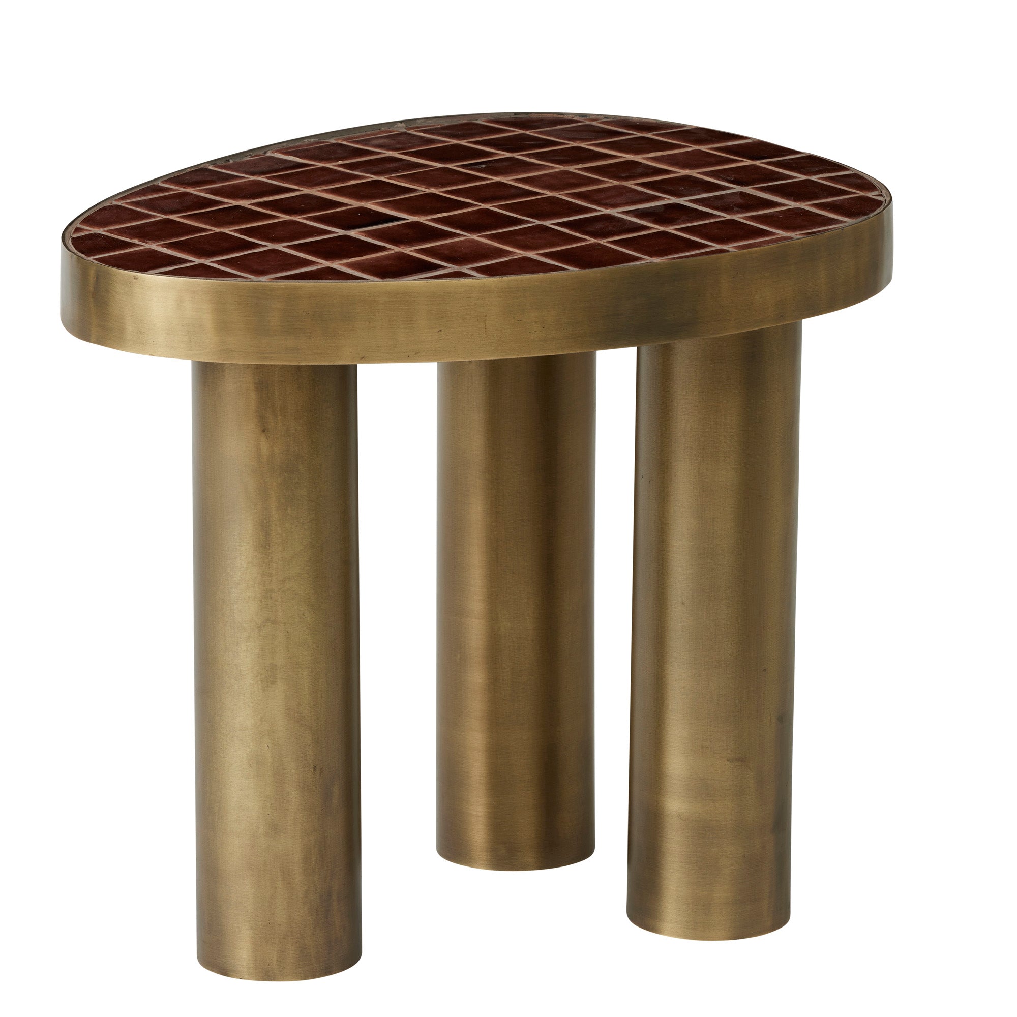 Pietro Tile/Metal Side Table 50x40x45cm-Furniture-Coast To Coast Home-The Bay Room