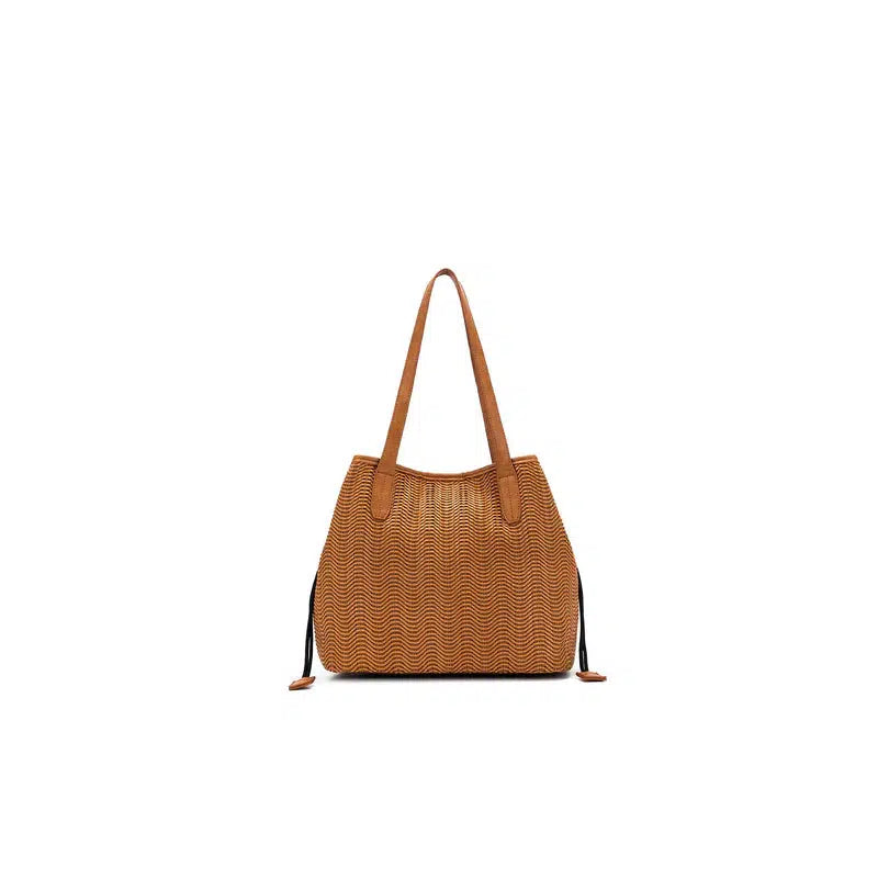 Pippa 2 Piece Handbag Set - Tan-Bags & Clutches-Black Caviar Designs-The Bay Room