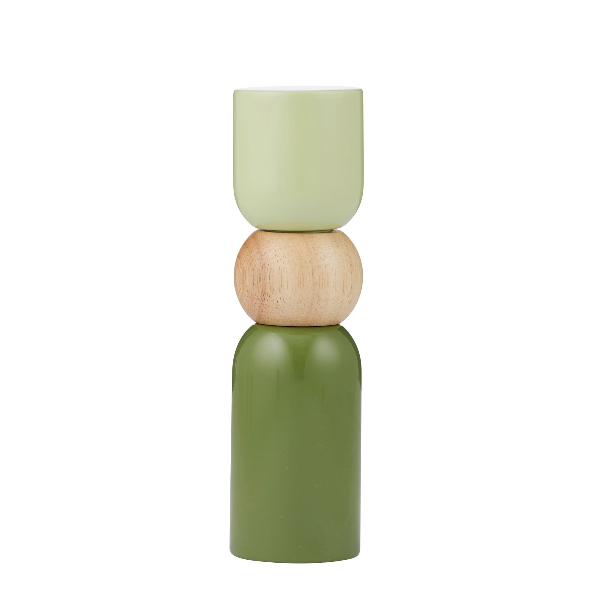 Pisces Wood S&P Grinder 5.5x20cm Green-Dining & Entertaining-Coast To Coast Home-The Bay Room