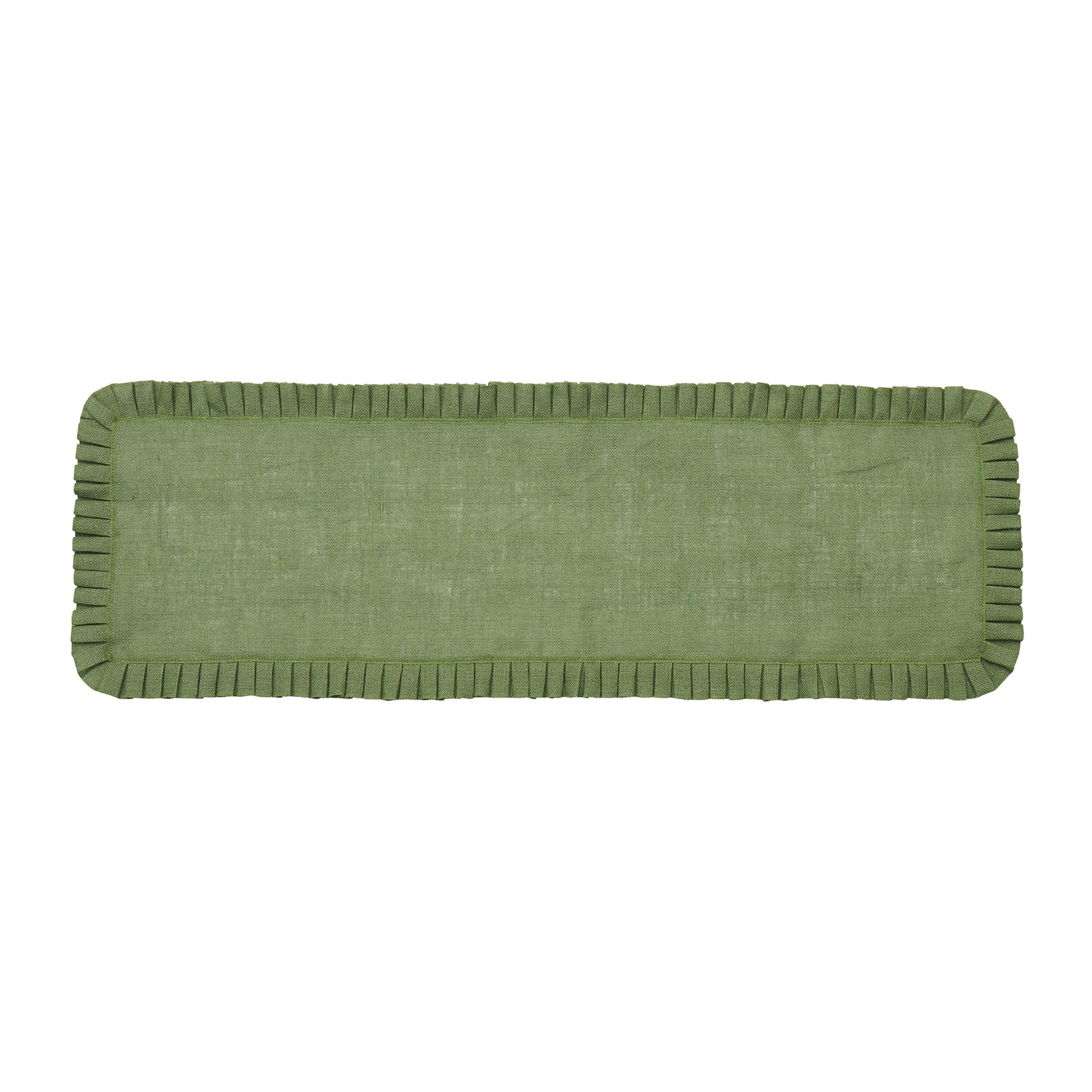 Pleat Jute Runner 40x120cm Green-Dining & Entertaining-Coast To Coast Home-The Bay Room