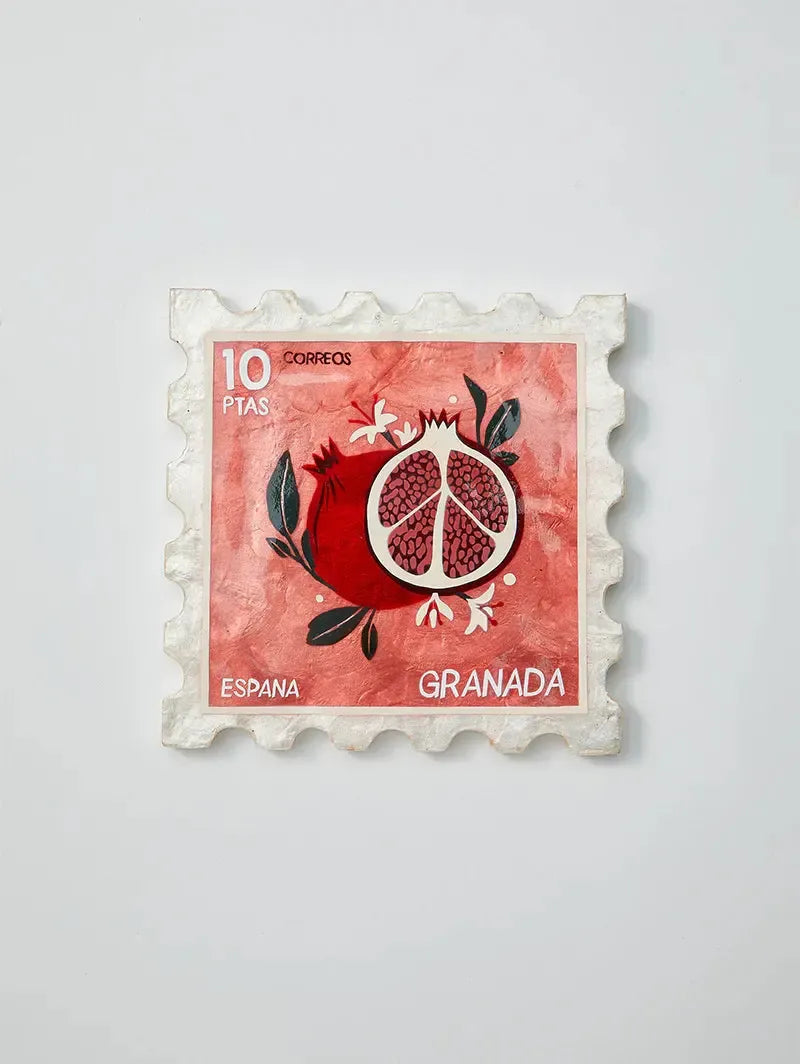 Pommegranate Stamp-Wall Decor-Jones & Co-The Bay Room