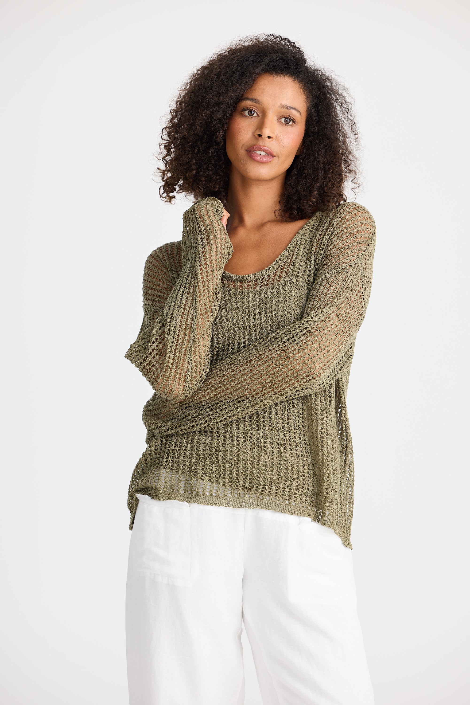 Pontif Knit Set - Khaki-Tops-The Shanty Corporation-The Bay Room