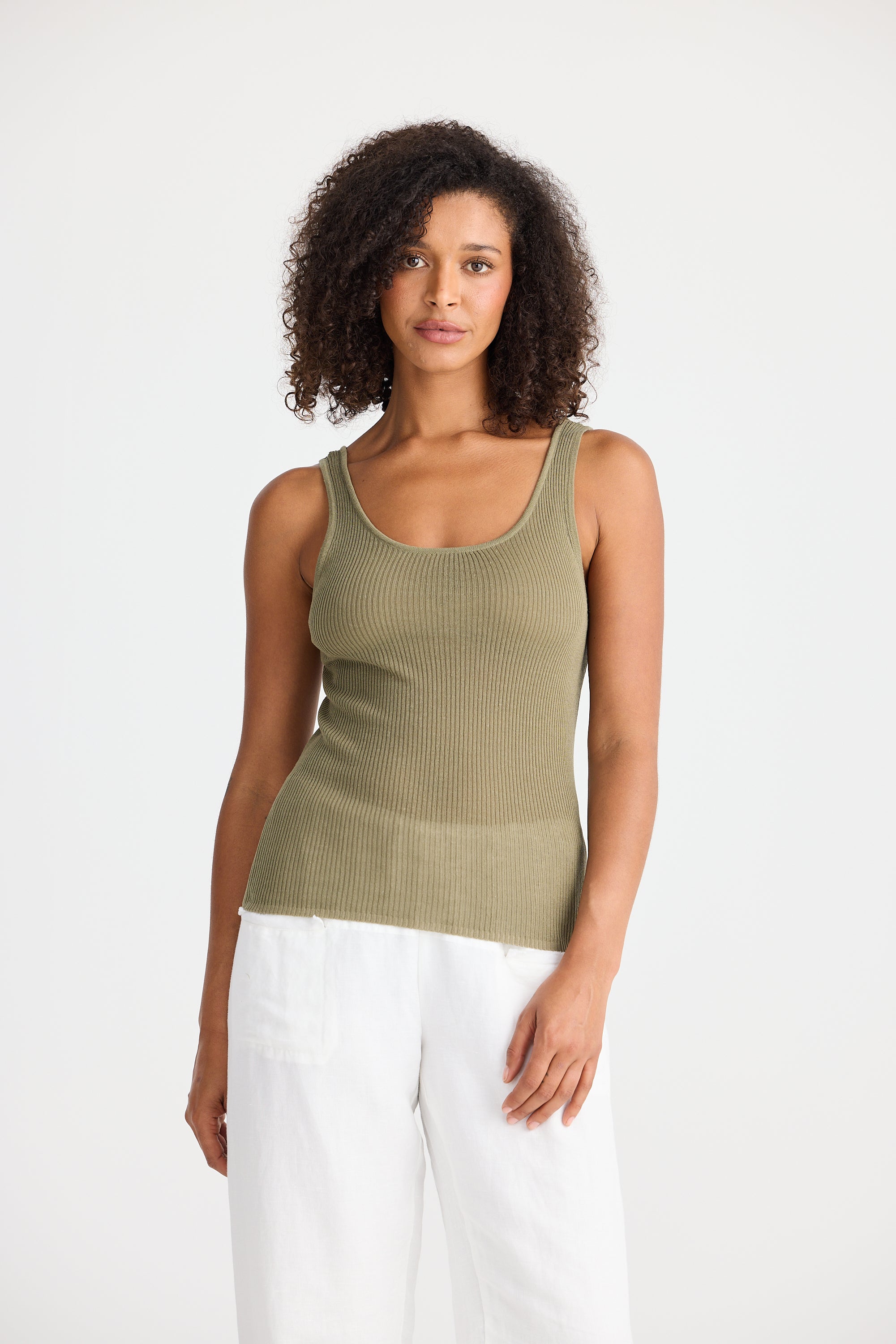 Pontif Knit Set - Khaki-Tops-The Shanty Corporation-The Bay Room
