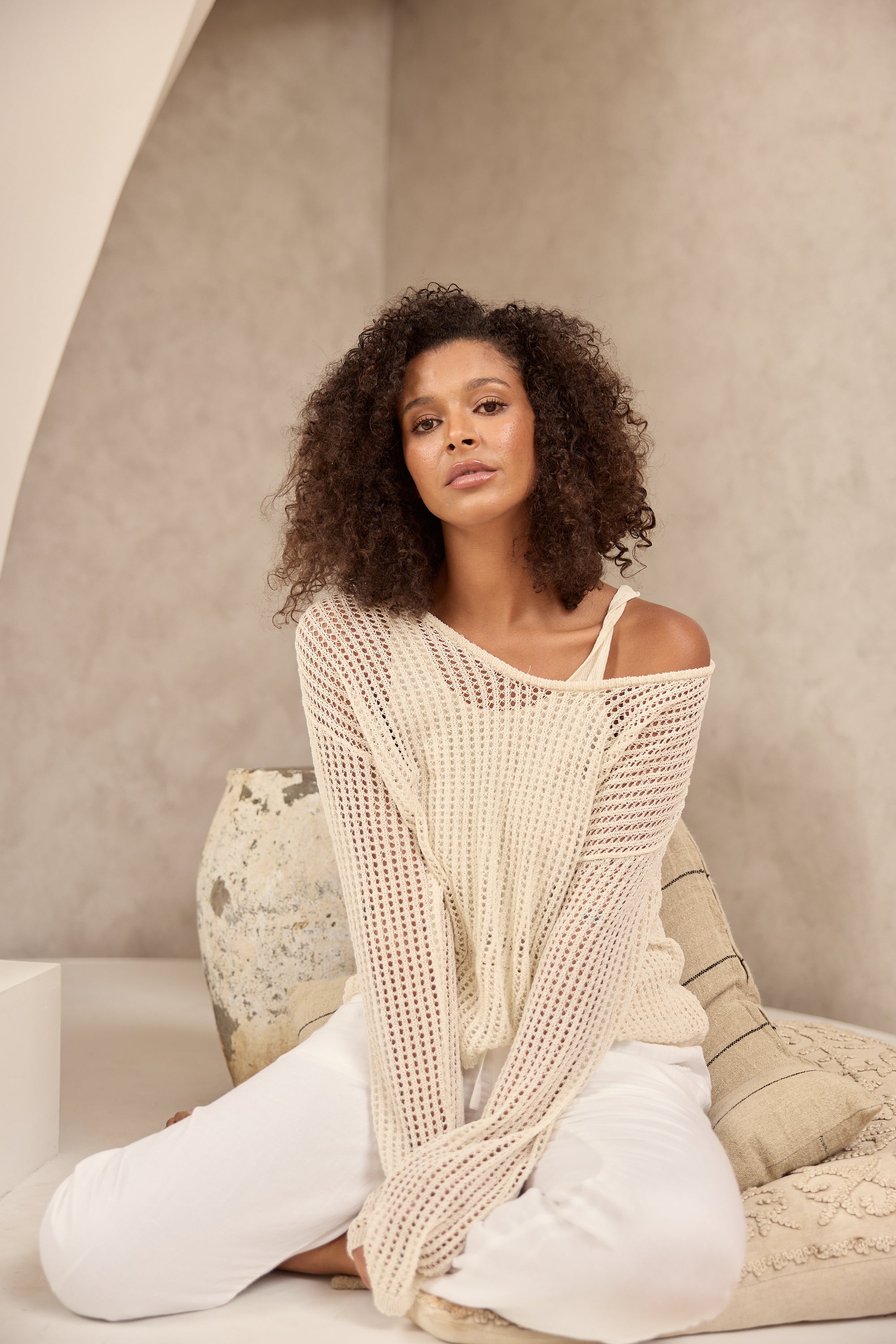Pontif Knit Set - Natural-Tops-The Shanty Corporation-The Bay Room