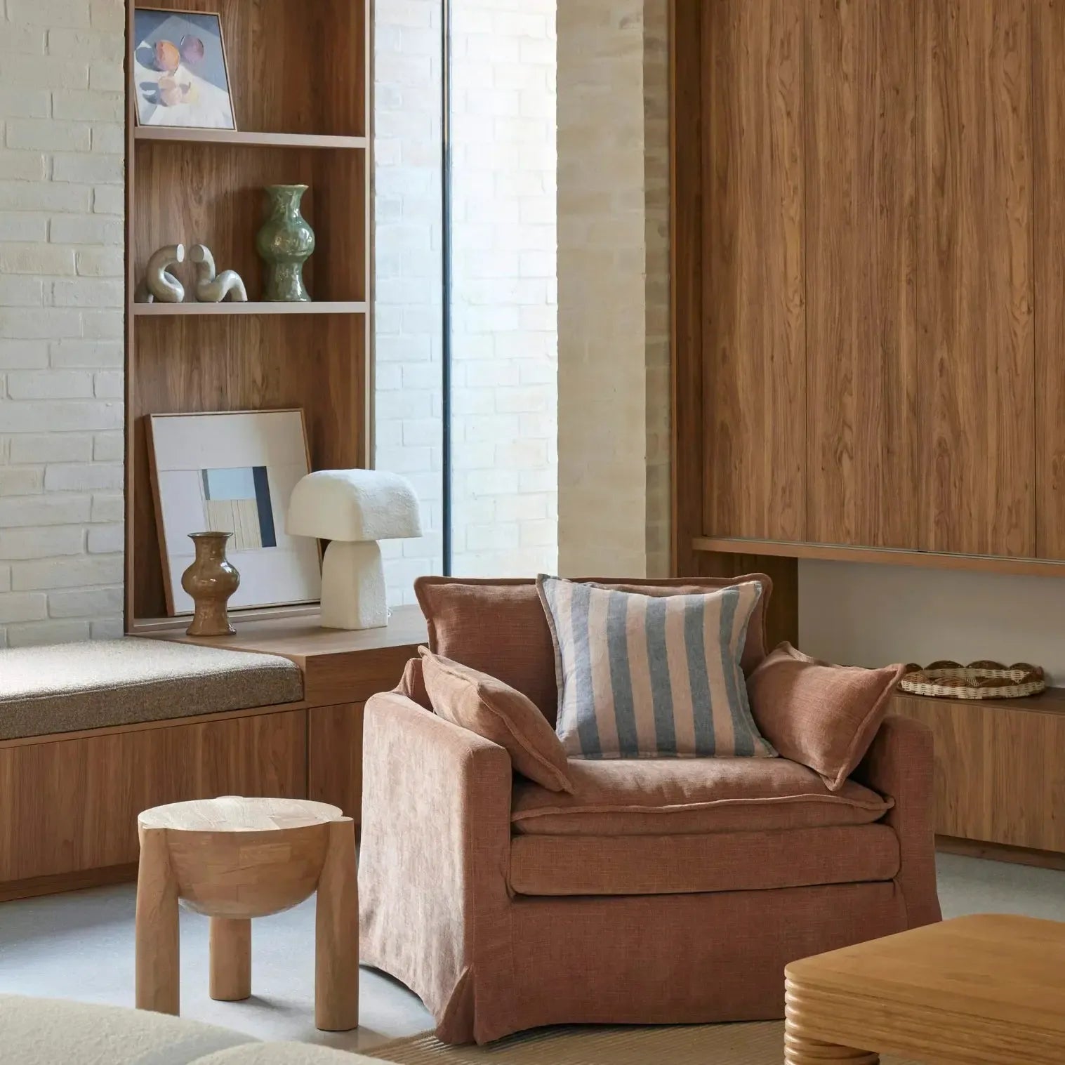 Poppy Armchair Pale Rust-Furniture-Amalfi-The Bay Room