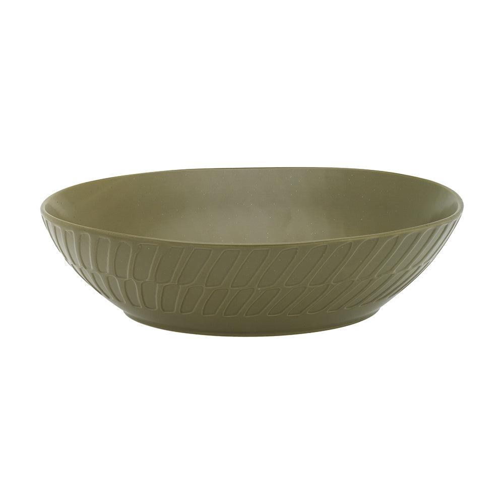 Portsea Shallow Serve Bowl Kelp-Dining & Entertaining-Ecology-The Bay Room