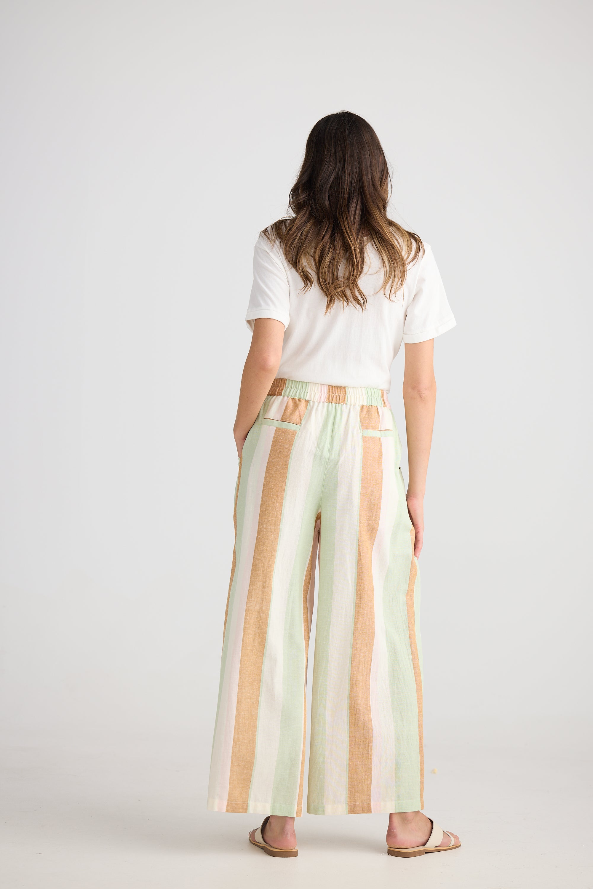 Positano Pant - Melon Field Stripe-Pants-The Shanty Corporation-The Bay Room