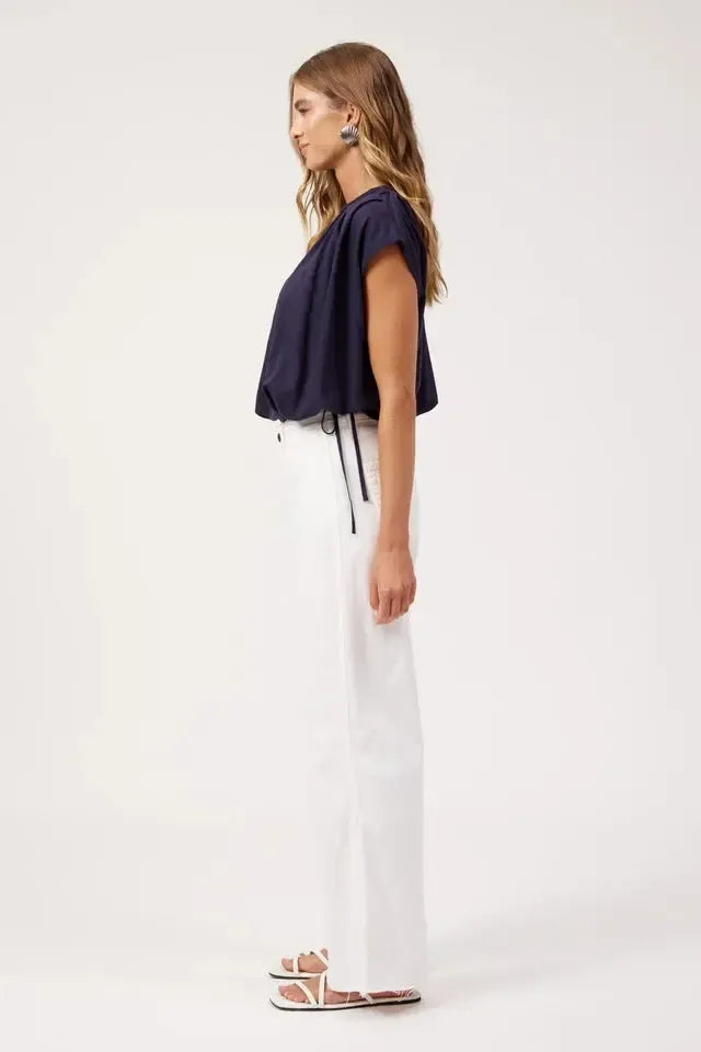 Positano Top - Navy-Tops-Haven-The Bay Room