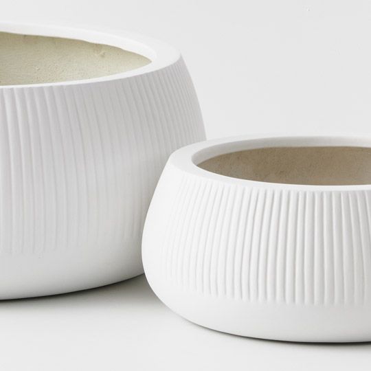 Pot Dune Nejalo - White-Pots, Planters & Vases-Floral Interiors-The Bay Room