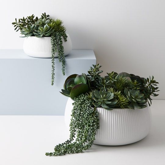 Pot Dune Nejalo - White-Pots, Planters & Vases-Floral Interiors-The Bay Room