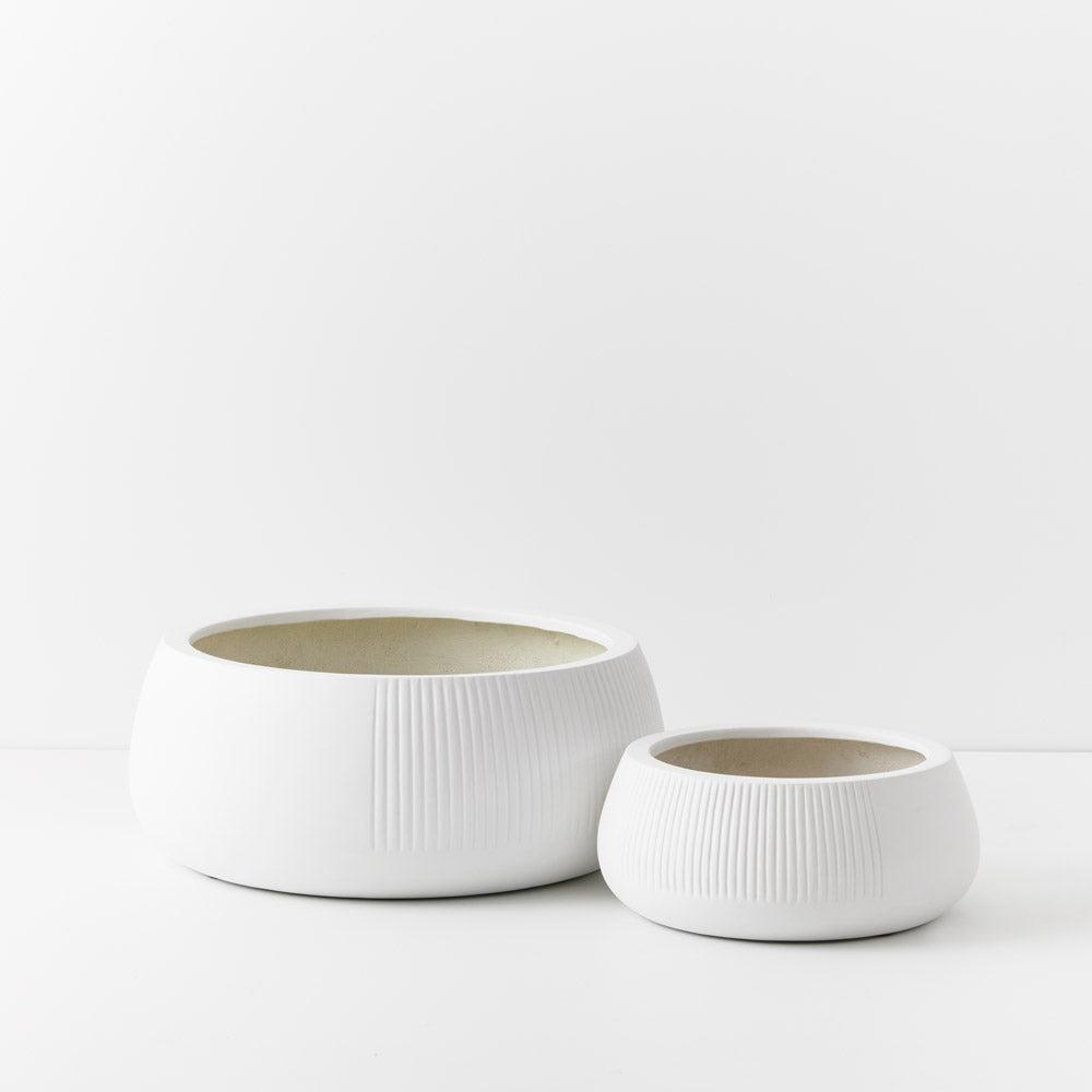 Pot Dune Nejalo - White-Pots, Planters & Vases-Floral Interiors-The Bay Room