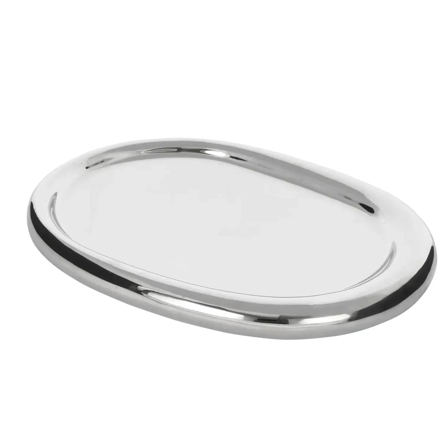 Prata Dish 39x29x4cm Chrome-Decor Items-Amalfi-The Bay Room