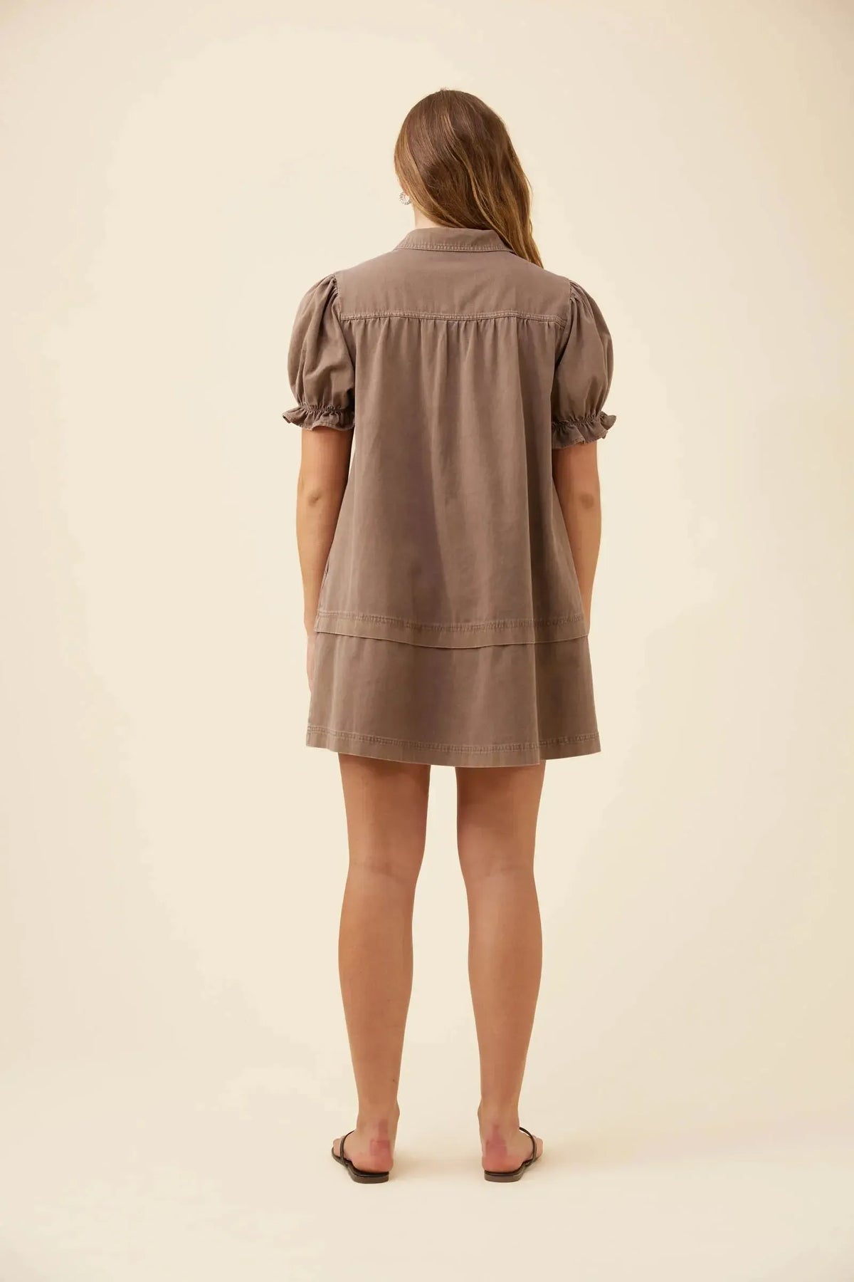 Preston Shirt Dress - Taupe-Dresses-Isle Of Mine-The Bay Room