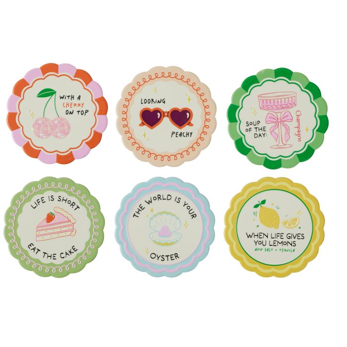 Proverb Ceramic Coaster 10cm-Dining & Entertaining-Coast To Coast Home-The Bay Room