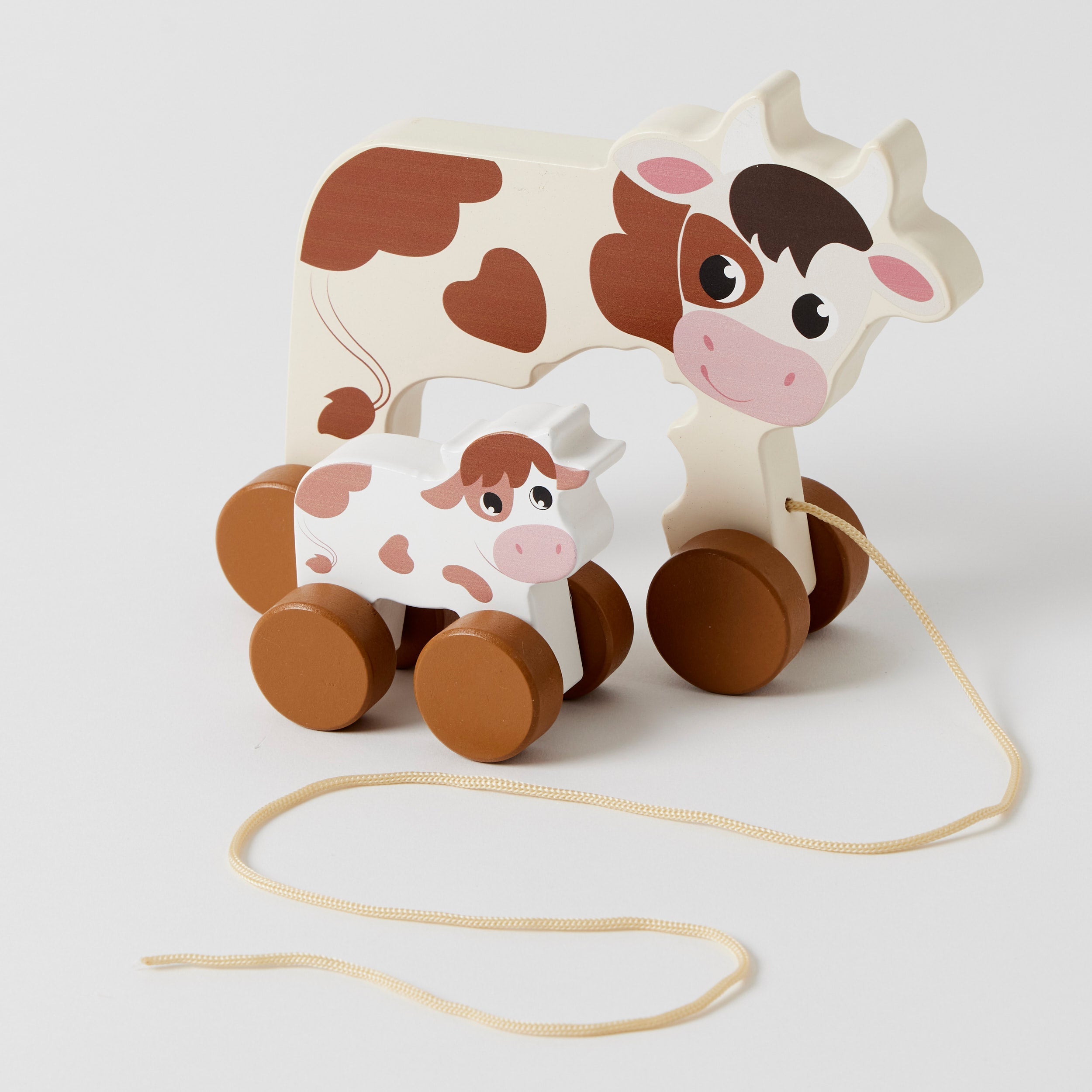 Pull Along Cow & Baby-Toys-Pilbeam Living-The Bay Room