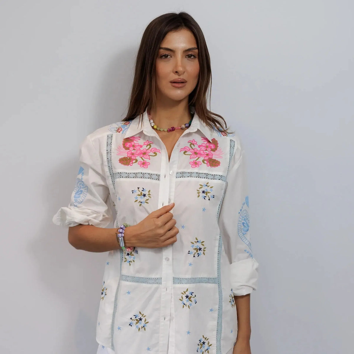 Pure Cotton Shirt White-Tops-Zoda-The Bay Room