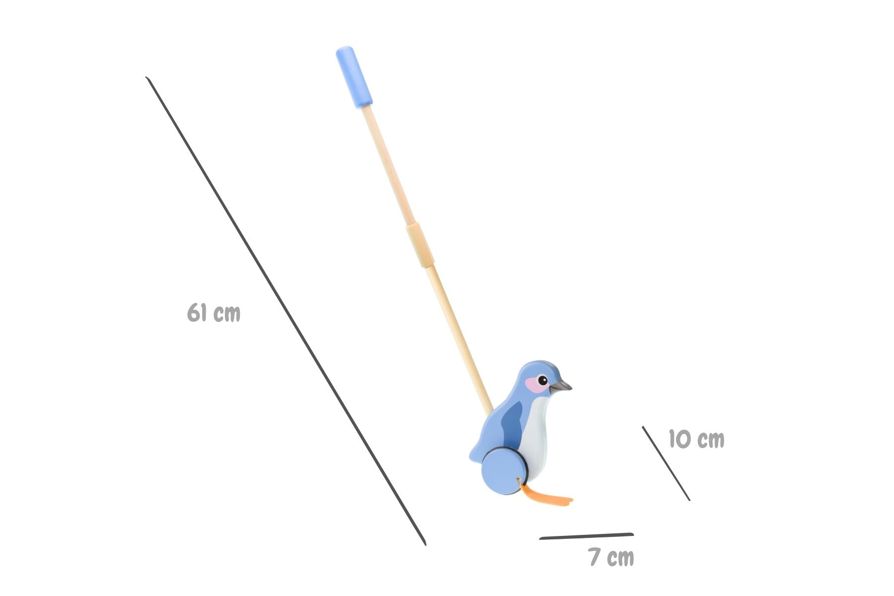 Push Along Penguin-Toys-Eleganter-The Bay Room