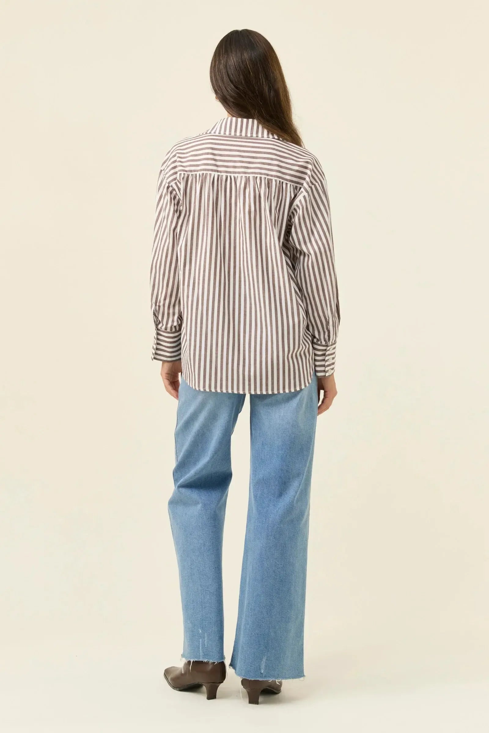 Quinn Shirt - Chocolate-Tops-Isle Of Mine-The Bay Room