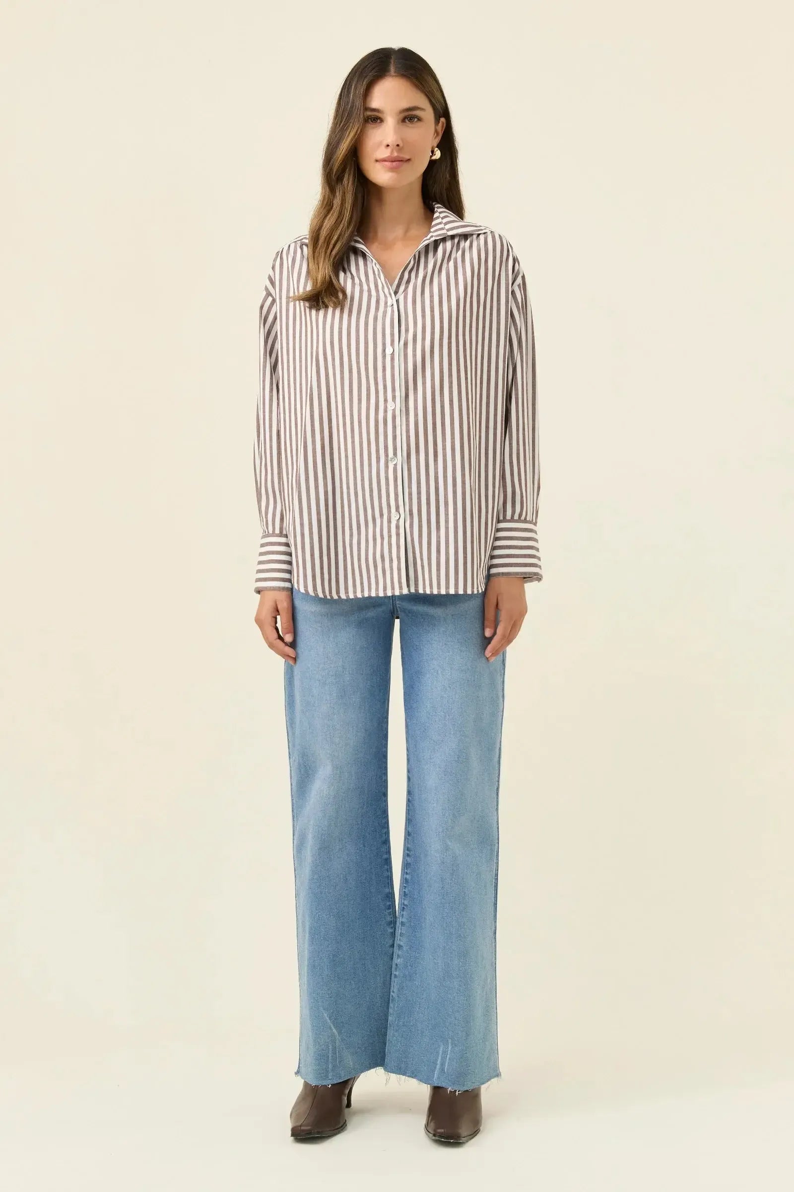 Quinn Shirt - Chocolate-Isle Of Mine-The Bay Room