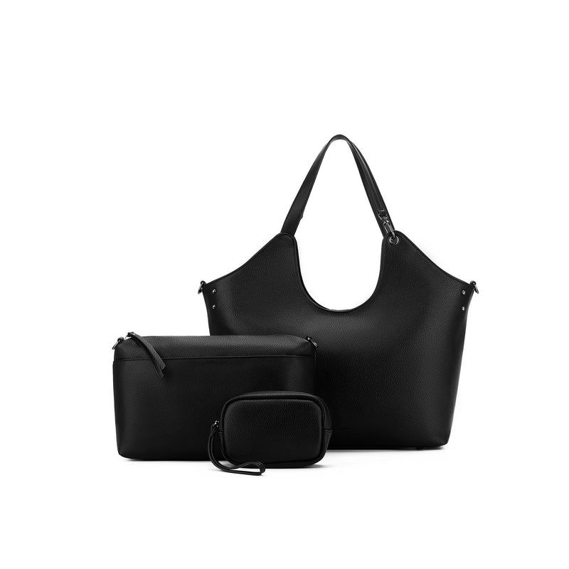 Rebecca Black 3 Piece Handbag-Bags & Clutches-Black Caviar Designs-The Bay Room