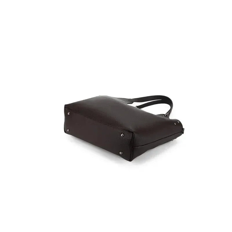 Rebecca Cocoa 3 Piece Handbag-Bags & Clutches-Black Caviar Designs-The Bay Room