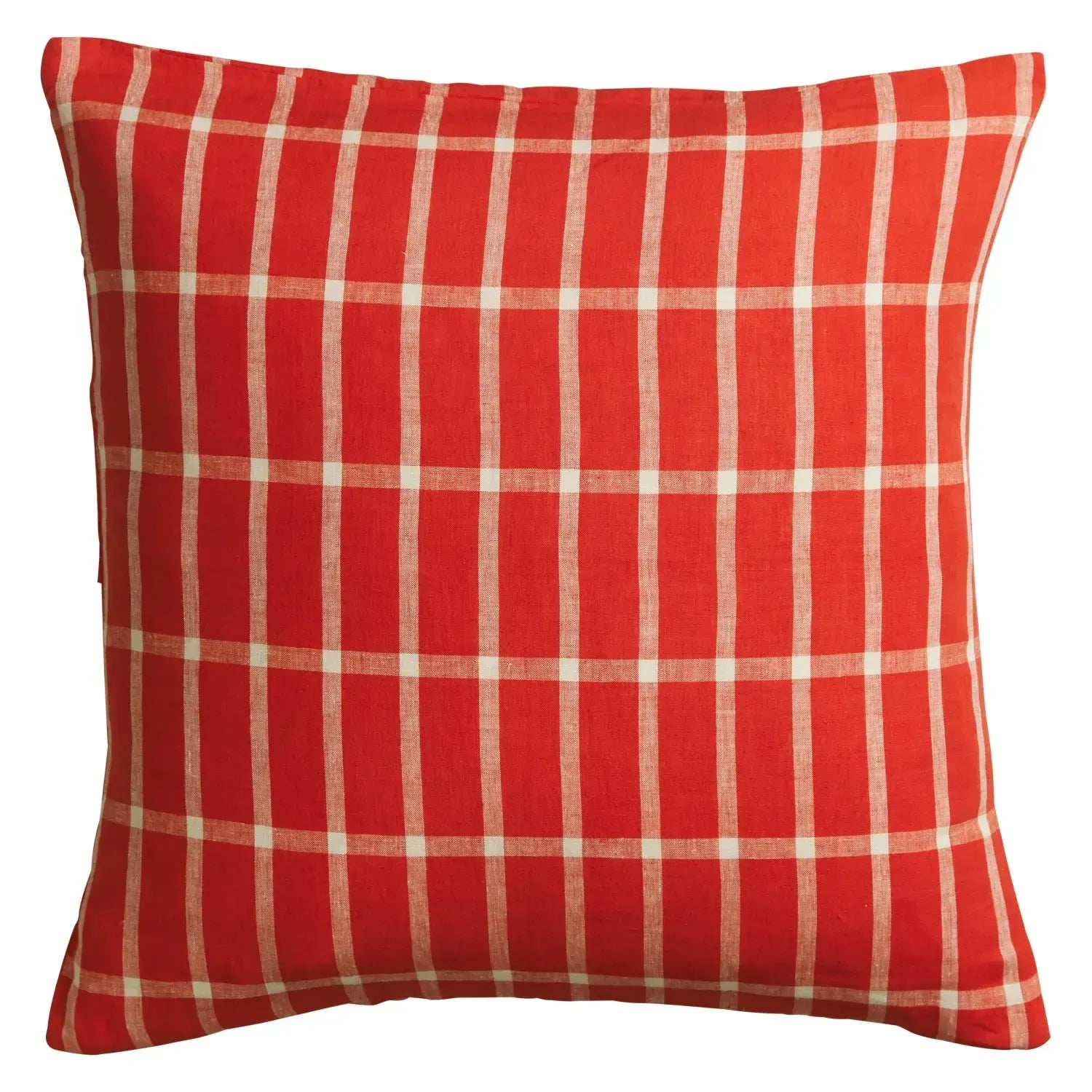 Remi Linen Euro Pillowcase Set - Scarlet-Soft Furnishings-Sage & Clare-The Bay Room