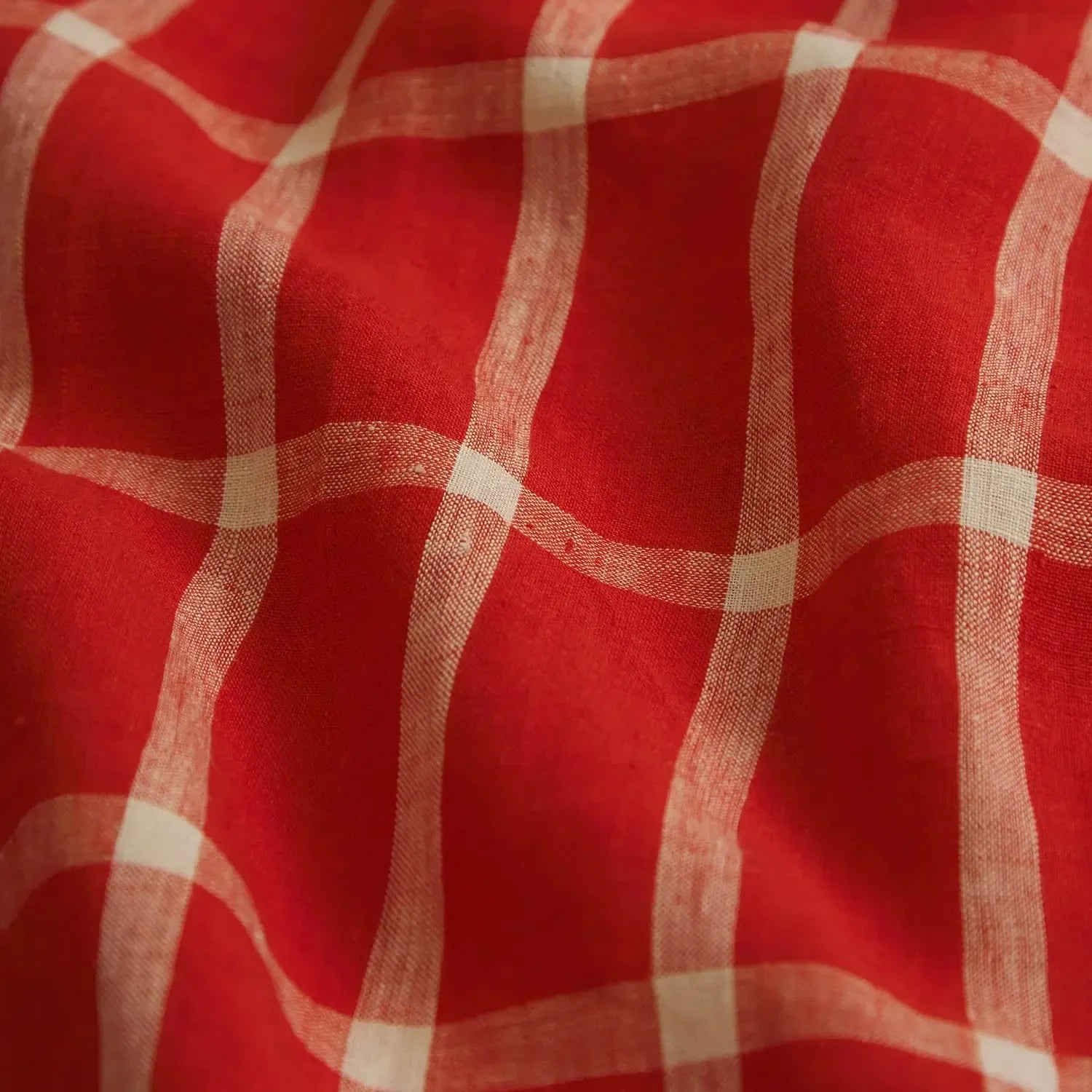 Remi Linen Sheets - Scarlet-Soft Furnishings-Sage & Clare-The Bay Room