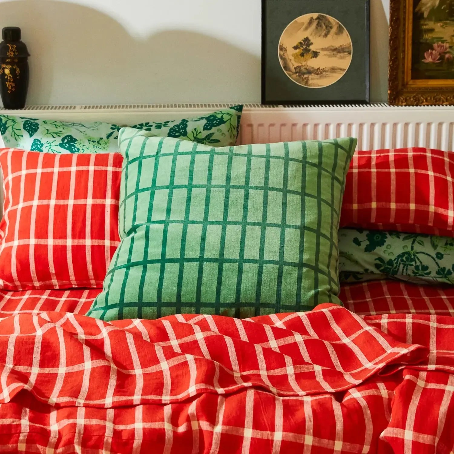 Remi Velvet Cushion - Emerald-Soft Furnishings-Sage & Clare-The Bay Room