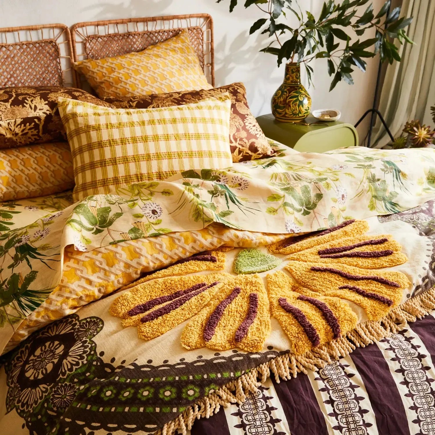 Renee Tufted Bedcover-Soft Furnishings-Sage & Clare-The Bay Room