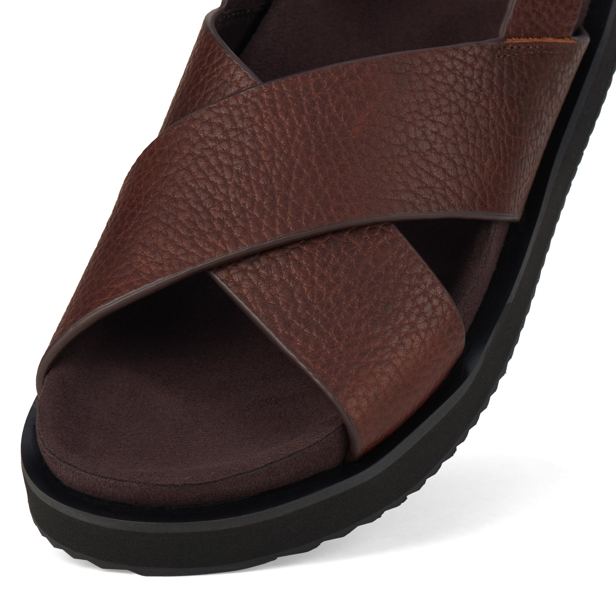 Rhodes Cross Sandal Chocolate-Footwear-Rollie-The Bay Room