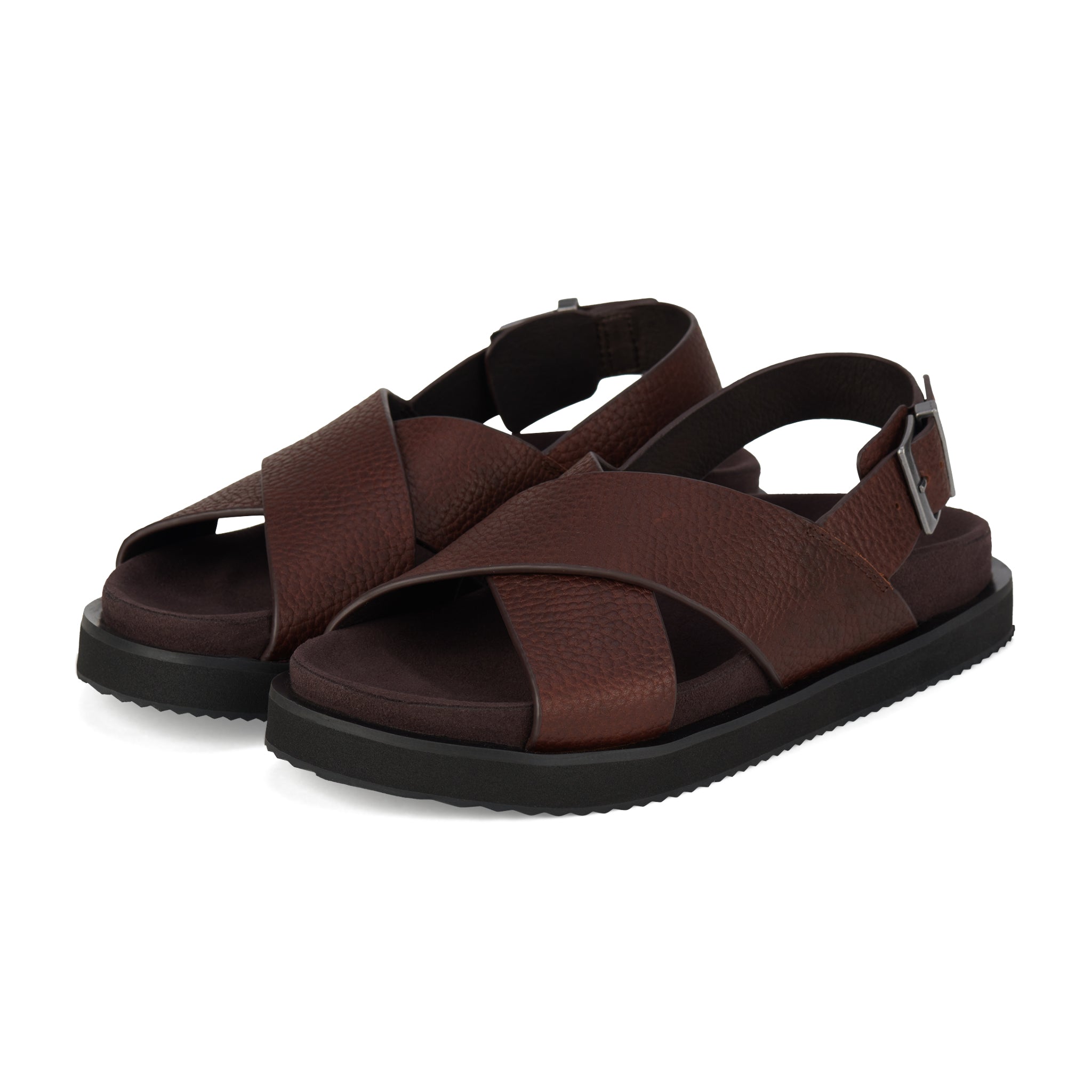 Rhodes Cross Sandal Chocolate-Footwear-Rollie-The Bay Room
