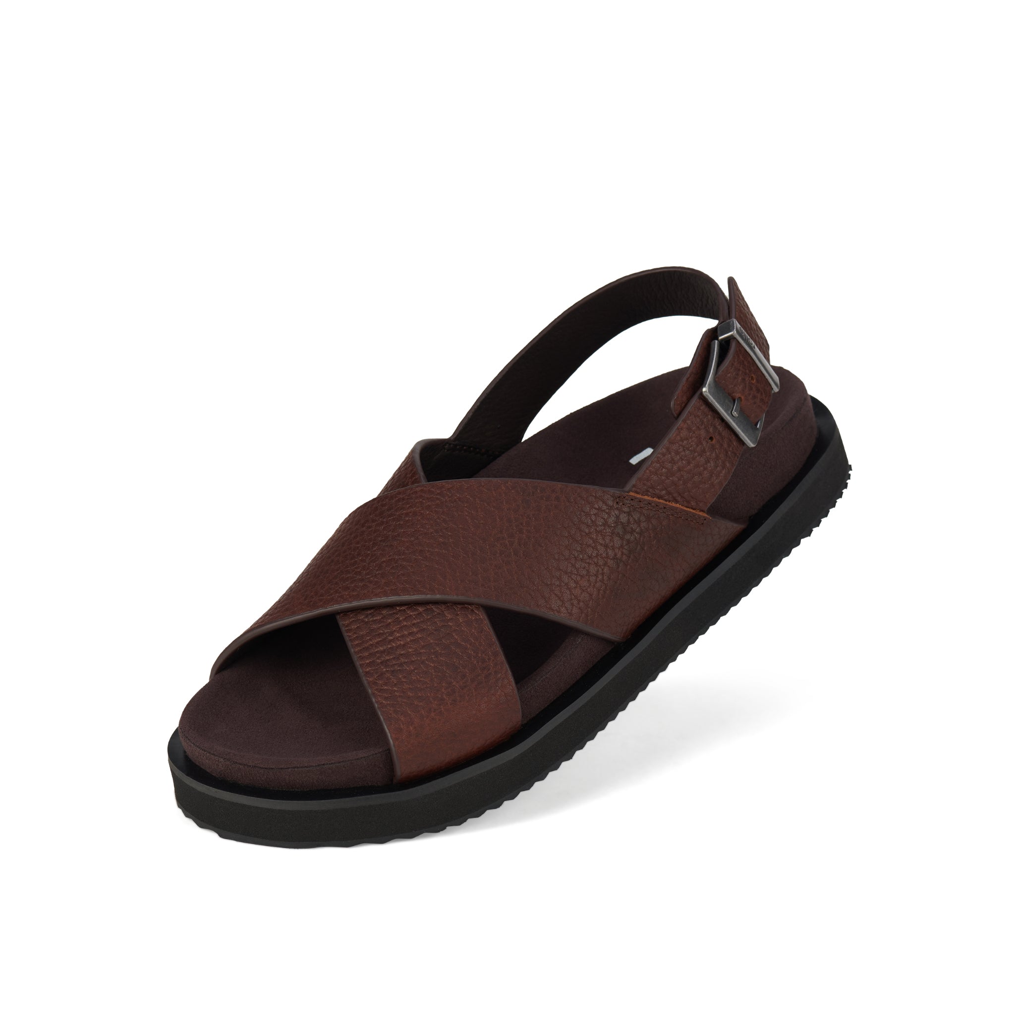 Rhodes Cross Sandal Chocolate-Footwear-Rollie-The Bay Room