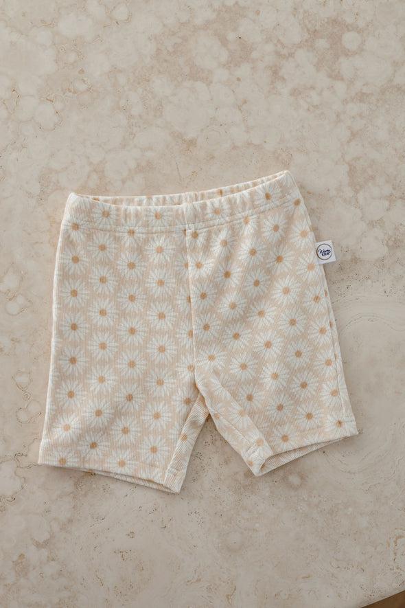 Ribbed Daisy Bike Shorts-Clothing & Accessories-Woven Kids-The Bay Room