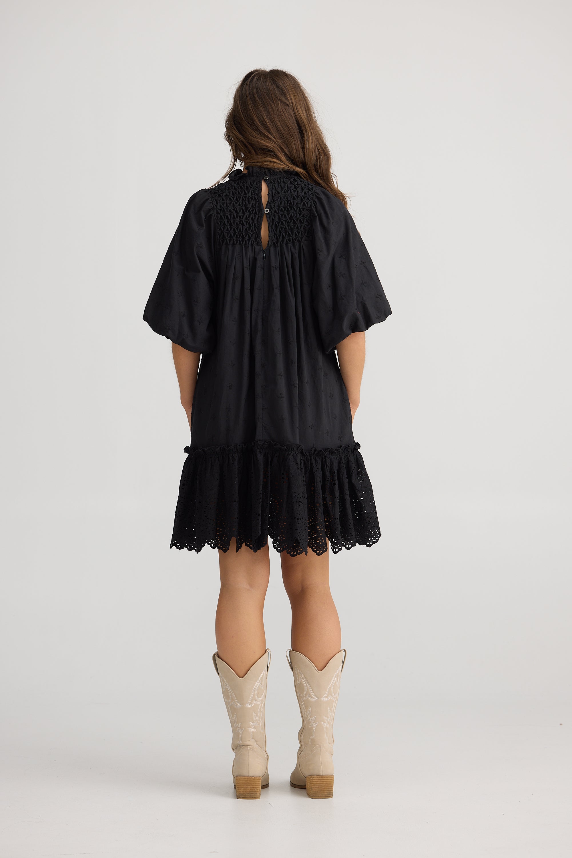 Rimini Dress - Black-Dresses-Talisman-The Bay Room