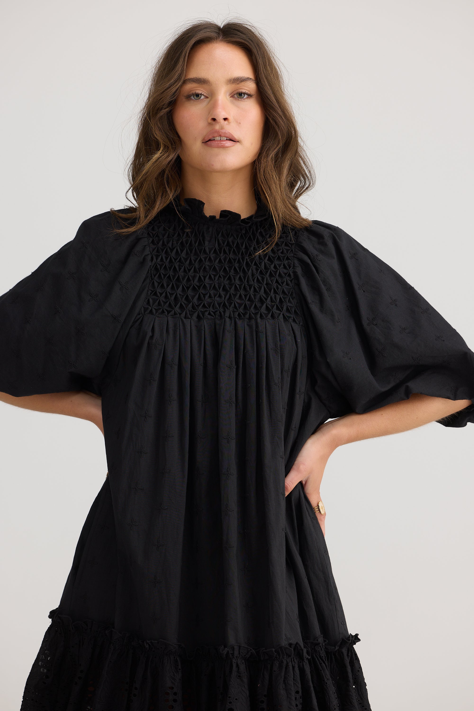 Rimini Dress - Black-Dresses-Talisman-The Bay Room