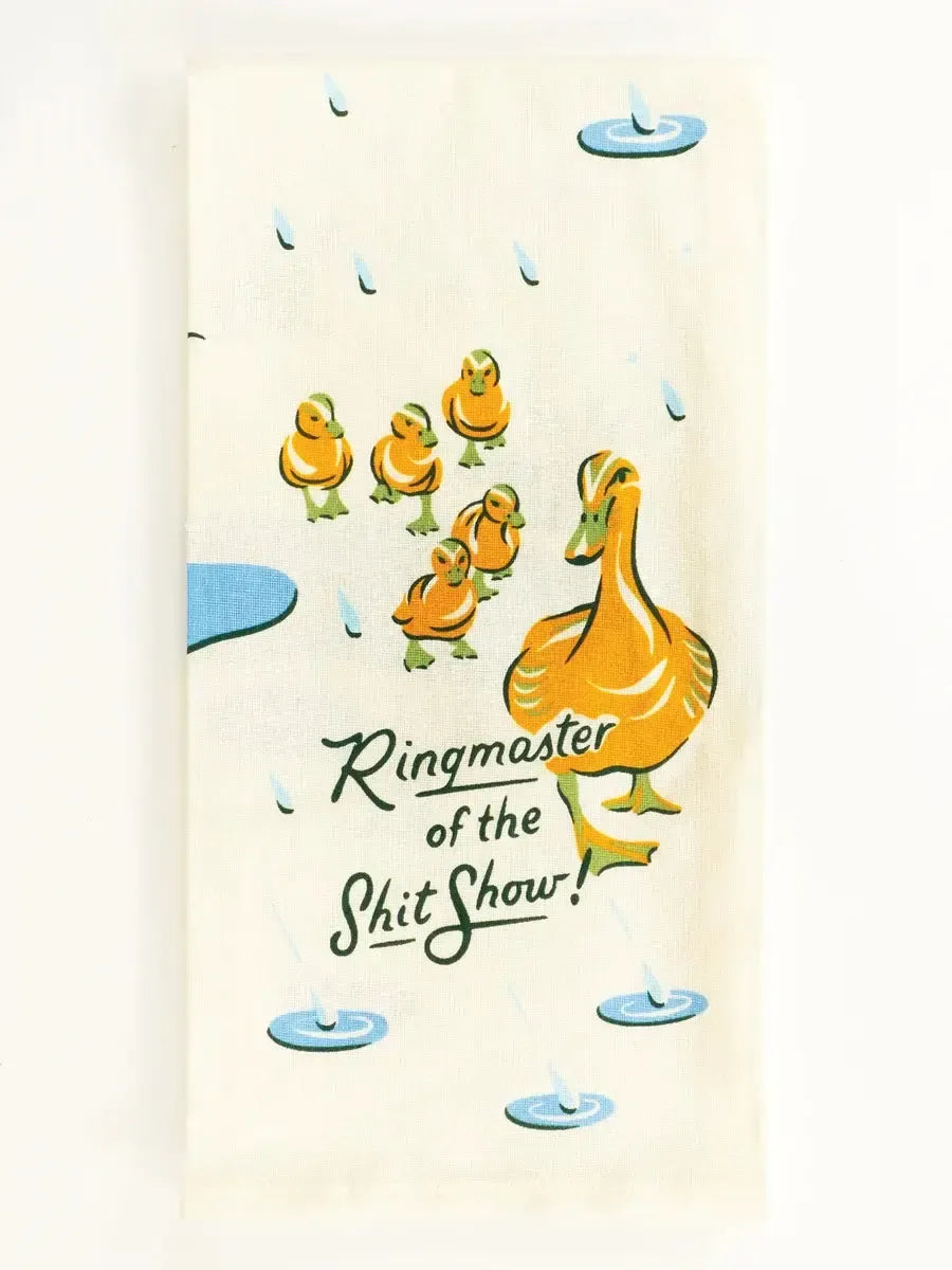 Ringmaster Of The Shitshow Dish Towel-Fun & Games-Blue Q-The Bay Room