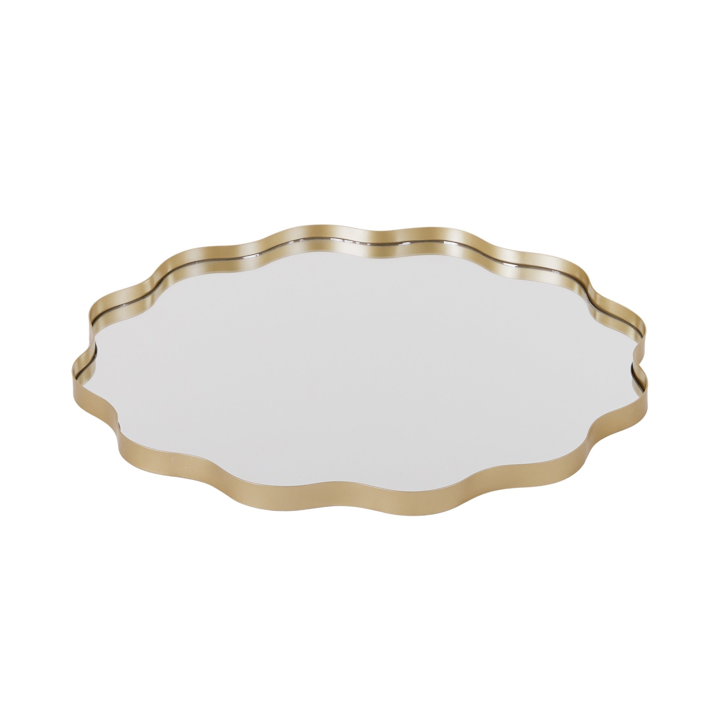 Ripple Metal/Mirror Tray 45x2cm - Gold-Decor Items-Coast To Coast Home-The Bay Room