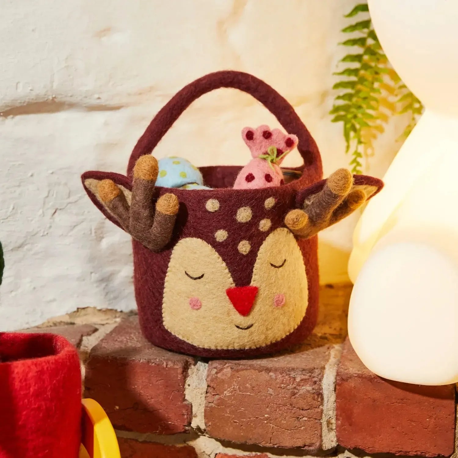 Romalda Felt Basket-Christmas-Sage & Clare-The Bay Room