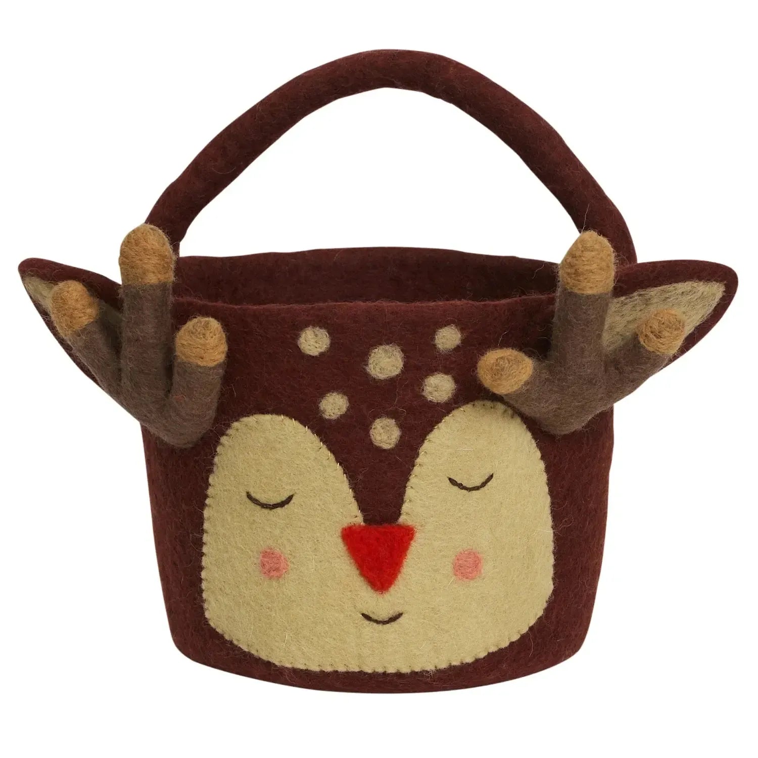 Romalda Felt Basket-Christmas-Sage & Clare-The Bay Room