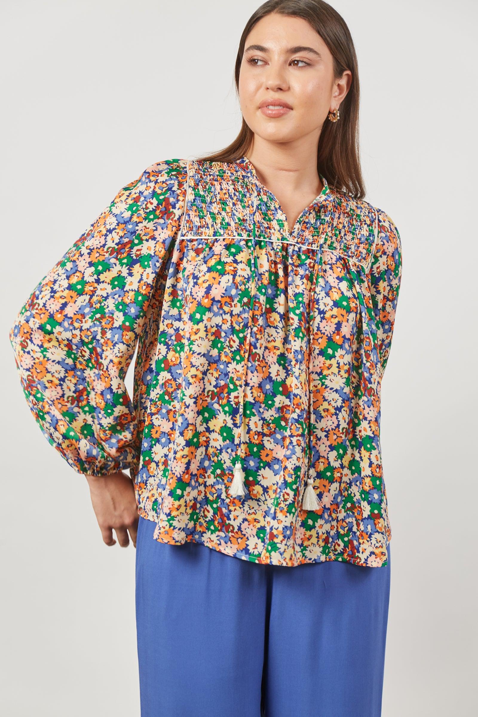 Romance Blouse - Meadow Bloom-Tops-Isle Of Mine-The Bay Room