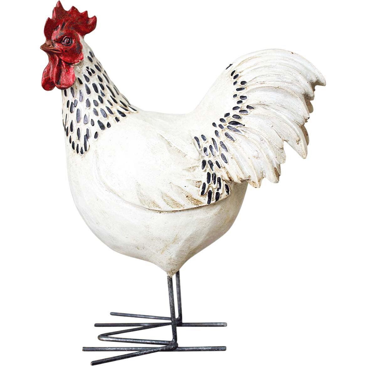 Rooster White Small-Decor Items-Lavida-The Bay Room