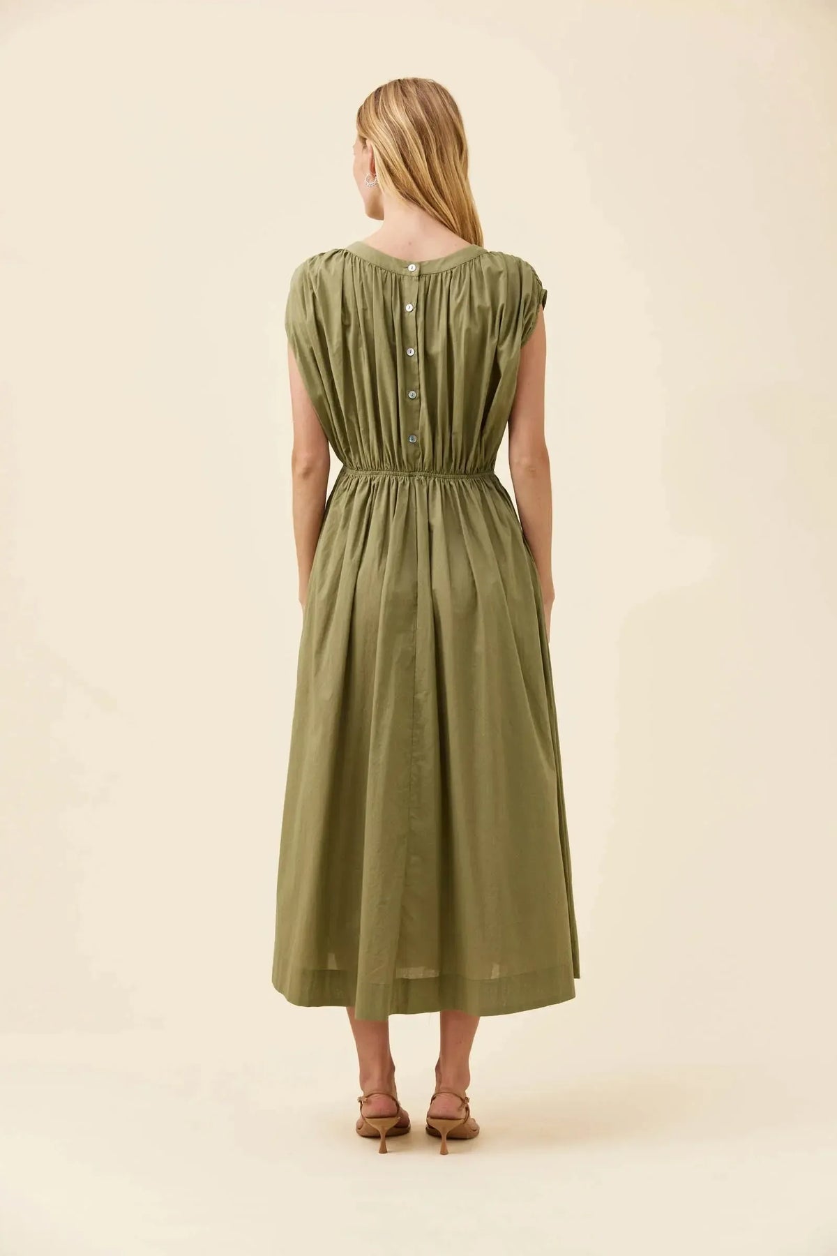 Rosa Reversible Maxi Dress - Sage-Dresses-Isle Of Mine-The Bay Room