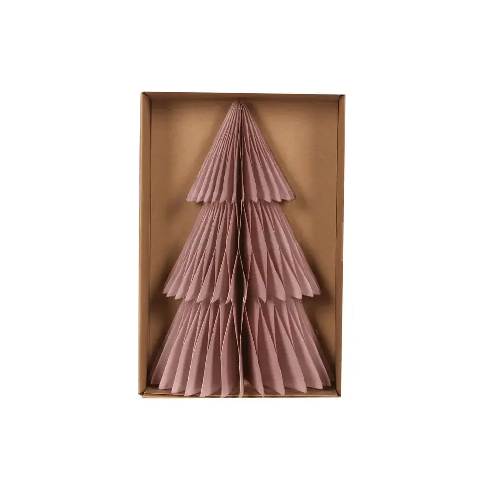 Rose Short Table Top Paper Tree 23cm-Christmas-Holly & Ivy-The Bay Room