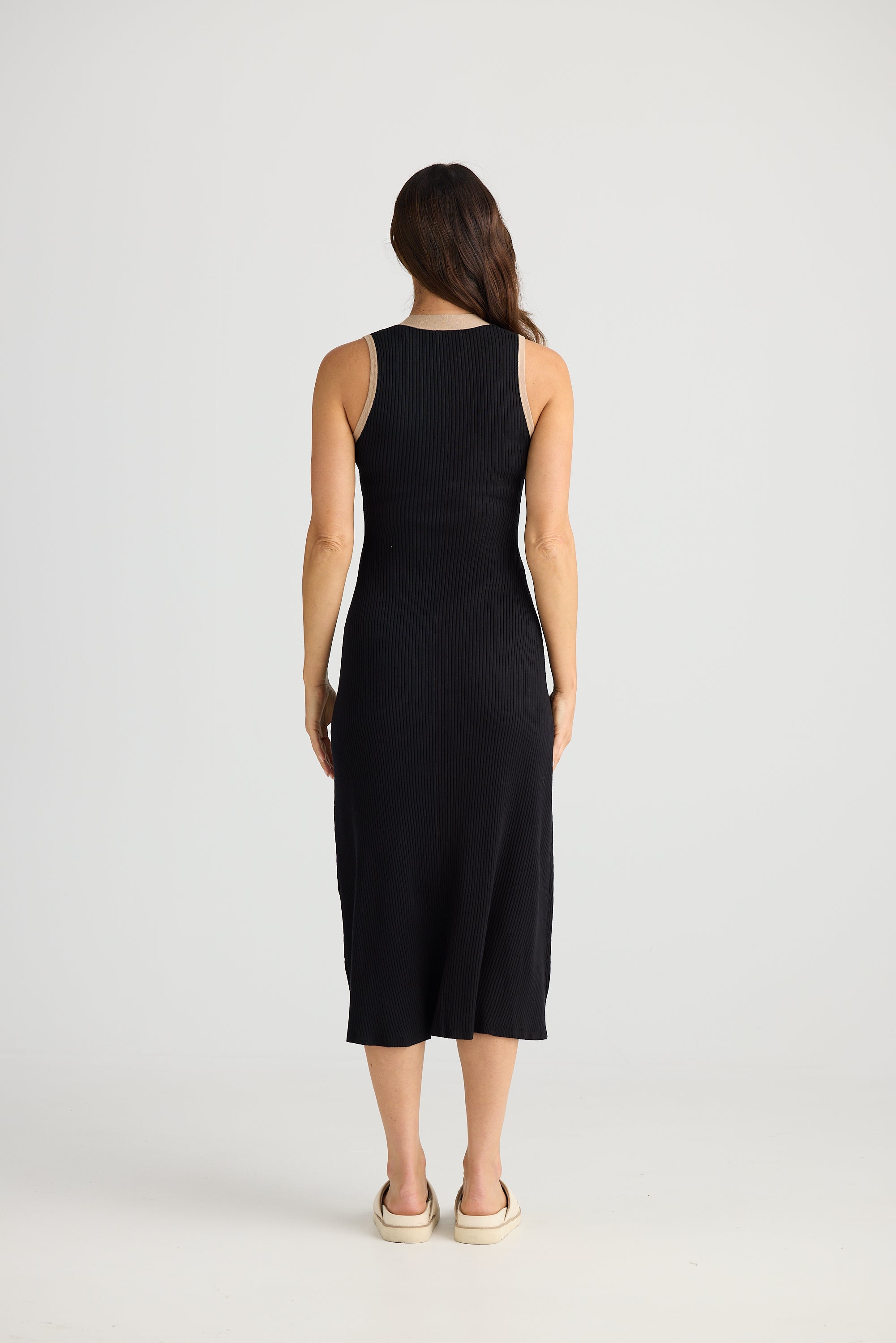 Rouge Dress - Black/Beige-Dresses-Brave & True-The Bay Room