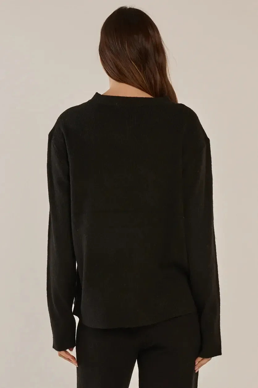 Ruby Knit Sweater - Black-Knitwear & Jumpers-Betty Basics-The Bay Room