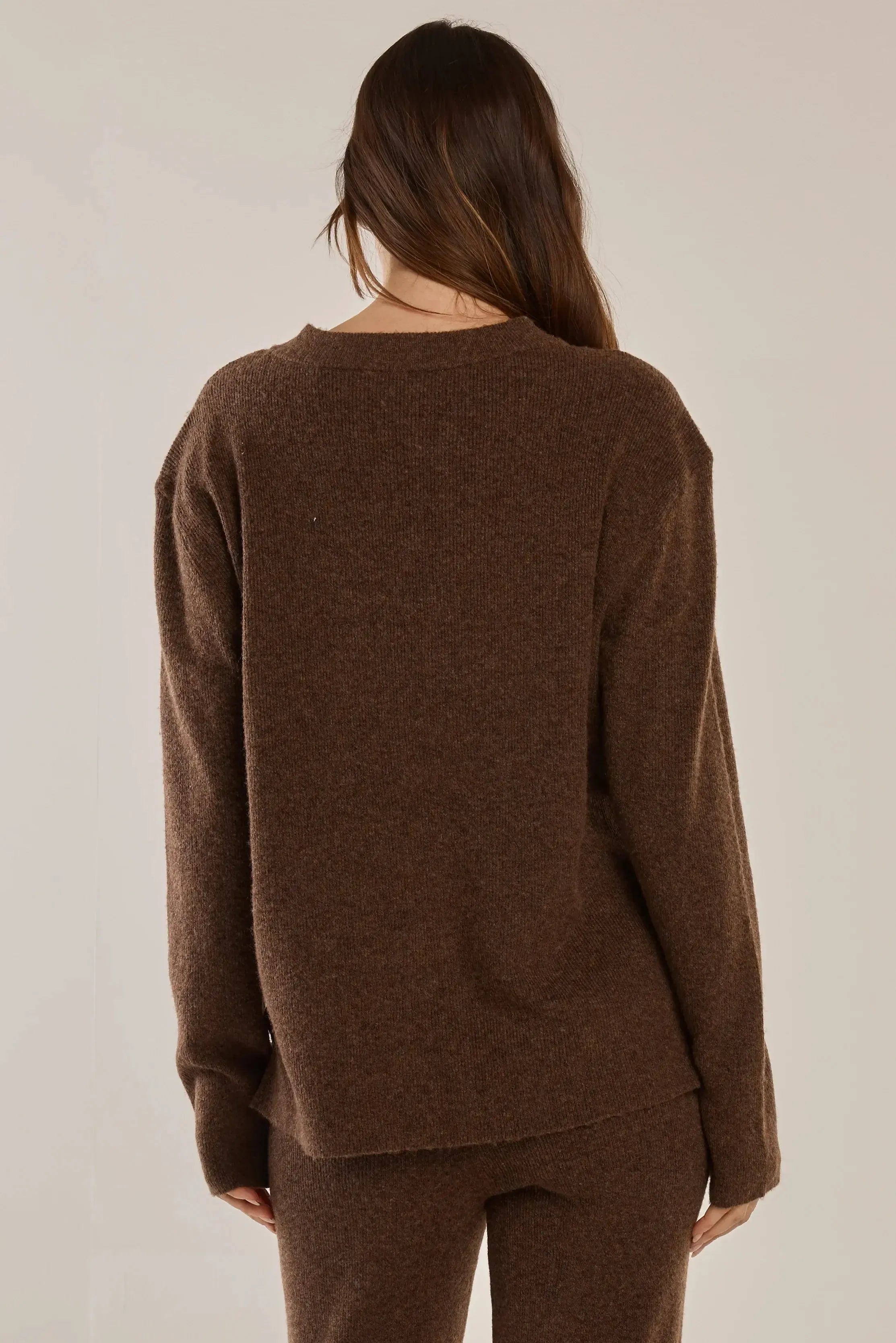 Ruby Knit Sweater - Espresso-Knitwear & Jumpers-Betty Basics-The Bay Room