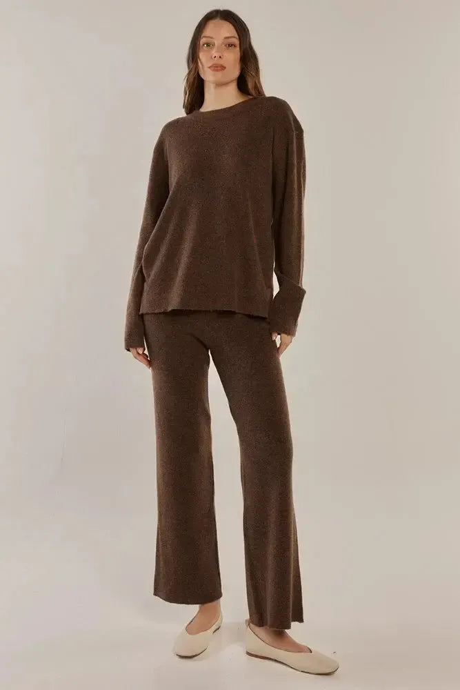 Ruby Knit Sweater - Espresso-Knitwear & Jumpers-Betty Basics-The Bay Room