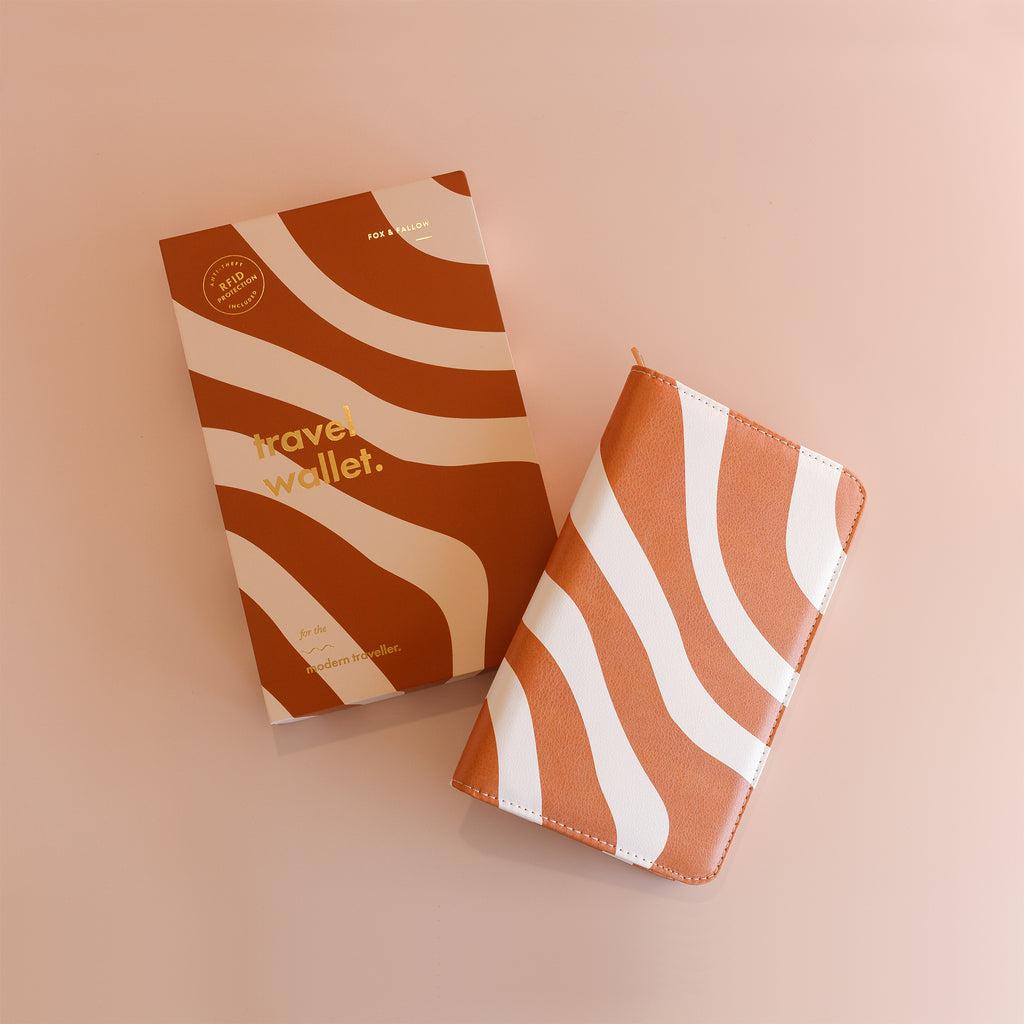Rust Swirl Travel Wallet-Travel & Outdoors-Fox & Fallow-The Bay Room